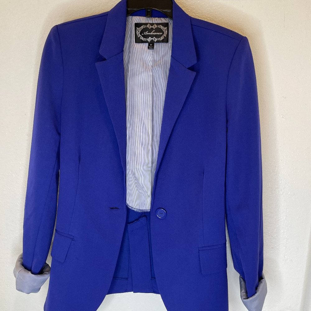 Woman's Blazer - "Ambiance" in Cobalt Blue Size M